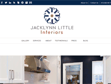 Tablet Screenshot of jacklynnlittleinteriors.com